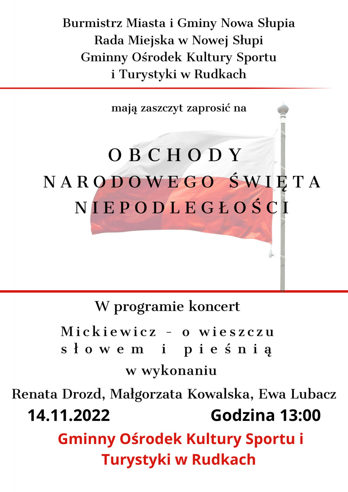 plakat obchodów w gminie Nowa Słupia